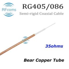 RG405 MF405 Semi rigid 15 25 35 50 75 Ohm 086-25 086-50 086-15 086-75 Coax Cable