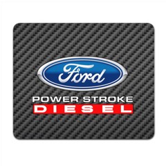 Ford Power Stroke Diesel Black Carbon Fiber Texture Graphic PC Mouse Pad