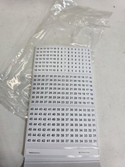 (10) THOMAS & BETTS WM-0-45 EZCODE Pocket Pack Wire Markers 0-45 New 10 Books