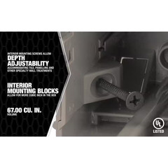 Smart Box 4-Gang Multi-Mount Adjustable Depth Device Box
