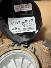 Master Meter MS Multi-Jet Lead Free Brass Water Meter 2″ Threaded w/o Register