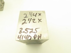 4140 PH Alloy Steel Flat Bar Stock 2-1/4″x 2-1/2″x 3-1/2″L Lot of 6