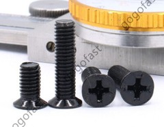 M2 M2.5 M3 M3.5 M4 M5 M6 Black Steel Phillips Countersunk Flat Head Screws Bolts