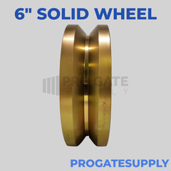 6″ V Groove Caster Solid Wheel Sliding Gate Roller Slide with optional box