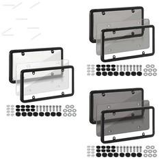 6.3” Clear Reflective Anti Speed Red Light Toll Camera Stopper License Plate Fr