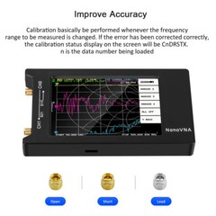 NanoVNA-H4 Vector Network Analyzer 10k-1.5GHz MF UHF VHF HF Antenna Analyzer 4″