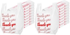 500 Count Thank You Bags Reusable Grocery Bag – 13 x 7 x 21 Inch Plastic T-Sh…