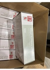 10 Boxes of 100 – Synmax Vinyl Exam Gloves Large BMPF 3003