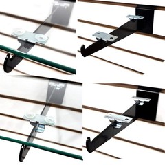 Center Shelf Rest Clip & Rubber Cushion for Brackets to Hang Glass, Wood Or M…