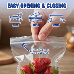Seal Fresh 1.5 x 2 Inch Resealable Plastic Bags 1000 Pack — 1.5″ x 2″, Clear