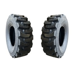 Pair of 2-12.5/80-18 Forerunner QH604 Backhoe Tires -R-4 Tread-12 PLY-12.5X80-18