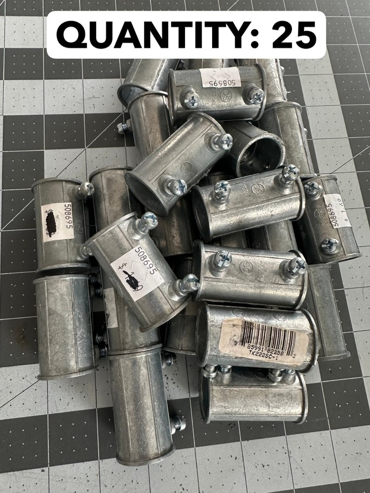 NOS 25-PACK LOT NEER TC-501 Set scew EMT Fitting connector Conduit 3/4″ coupling