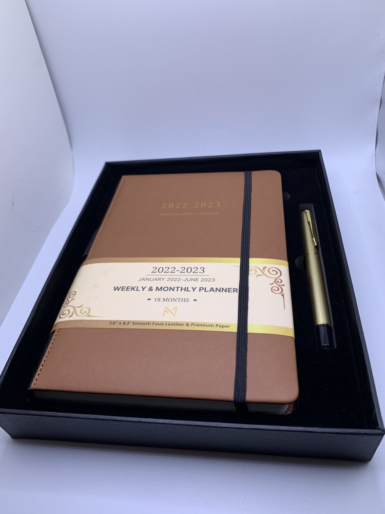 Modern Mercantile Planner 2022-2023 – 5.8″ x 8.3″ Jan 2022 – June 2023 Monthl…