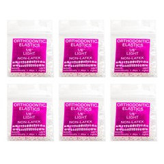 100PCS JMU Dental Orthodontic Intraoral Elastic Latex-Free Rubber Band Clear USA