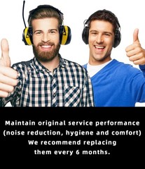 PROHEAR FEP01-1Pair Replacement Foam Ear Pads (Upgraded) for 3M WorkTunes