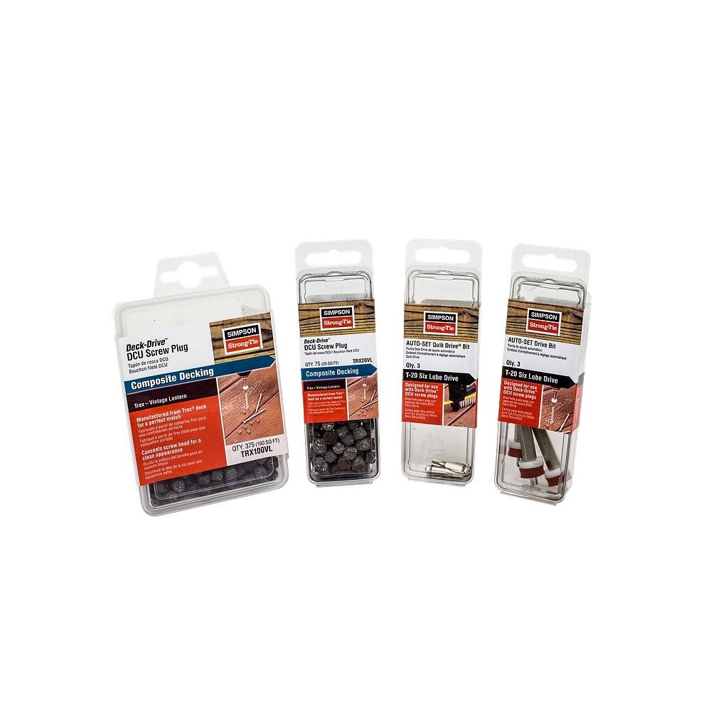 Simpson Strong-Tie AZEK 100-SQFT 375PLUGS SLATE GRAY AZK100SG