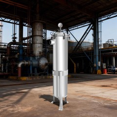 2″ NPT Bag Filter Housing 150 Psi 304 Stainless Steel In/Out #2 Bag with meshUS