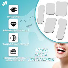 5 Pieces Dental Mirror for Teeth Intraoral Photography Mouth Mirror Occlusal Buc