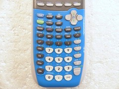 Texas Instruments TI-84 Plus Blue Silver Edition Calculator DARK SPOT IN SCREEN!
