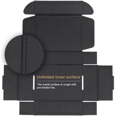 7x5x2 Black Small Shipping Boxes, 20 Packs Corrugated Cardboard Mailer Boxes …