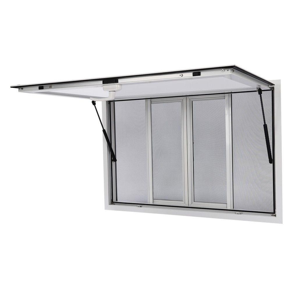 Concession Stand Serving Window Pneumatic Food Truck Service Awning Window 105mm