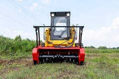 46in Skid Steer Attachment Heavy Duty Forestry Mulcher Brush Mower Fits Bobcat