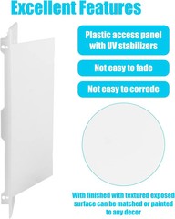 CABAX 8×12 inch Plastic Access Panel for Drywall Ceiling Reinforced Plumbing Wal