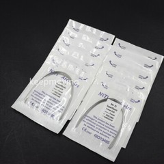 50 Packs Orthodontic Arch Wire Bracket Round Niti Super Elastic Natural Ovoid