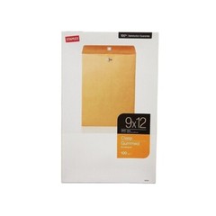 100 Pcs CLASP ENVELOPES 9×12 28lb Kraft Shipping Mailing Gummed Business Manila