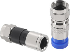 Coax Cable Crimper Kit Tool for RG6 RG59 Coaxial Compression Tool Fitting Wire S