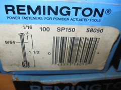 220 Remington Power Fasteners 50 – 2.5″, 170 – 1 1/2″ new for powered tools