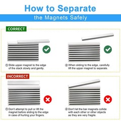 8 Pack Magnets, Heavy Duty Strong Rare Earth Neodymium Magnets with Double Si…