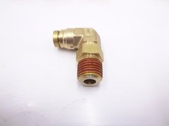 5 Pack Parker Brass DOT Push-to-Connect Fitting 1/4″ x 1/4″ MNPT 90° Elbow