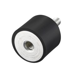 M6 Rubber Mounts Shock Absorber Anti Vibration Isolators 25mm x 20mm Black