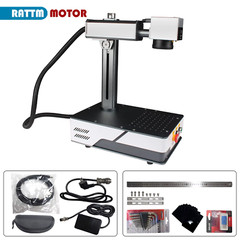 Raycus 50W 30W 20W Fiber Laser Marking Machine Silver Metal Engraving Lightburn