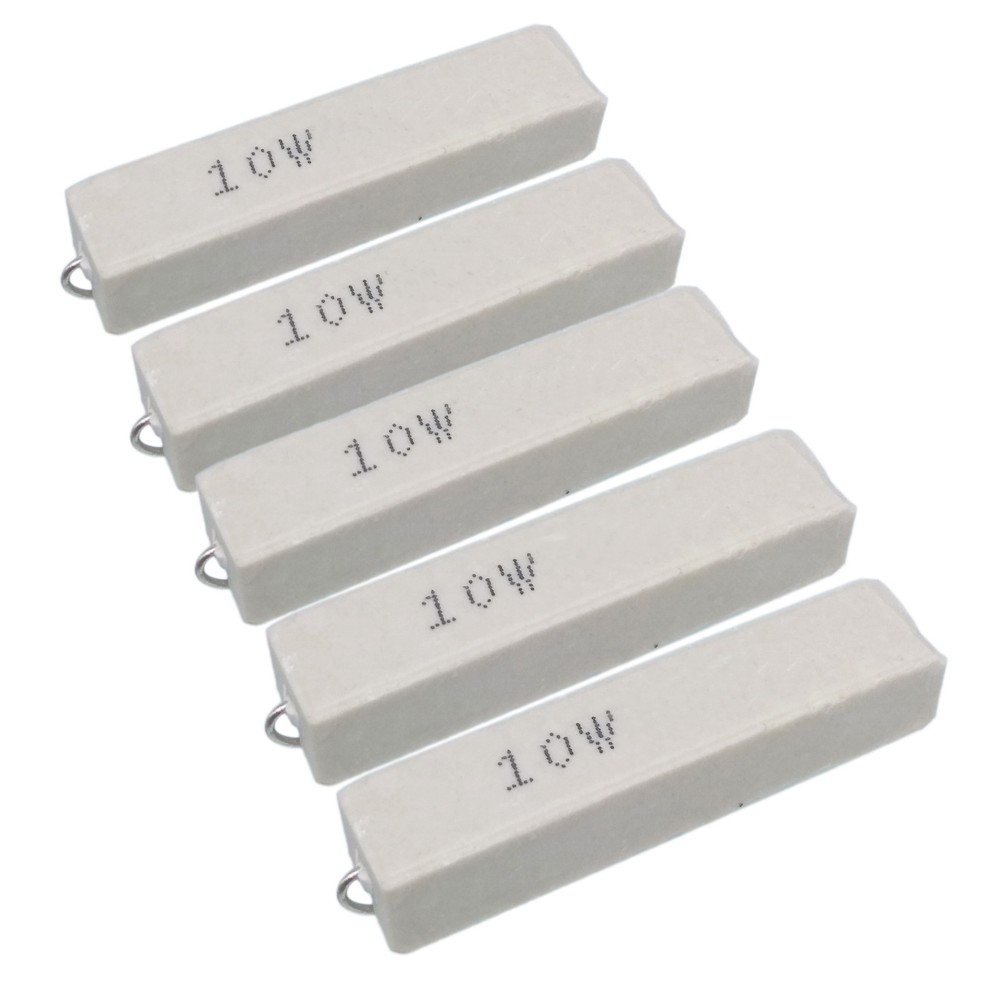 US Stock 5pcs 25 ohm 25ΩJ 10 watt Axial Ceramic Cement Power Resistor 10W