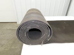 24″W x 20′ Rough Grip Top Rubber Conveyor Belt 2-Ply Black 20′ Length