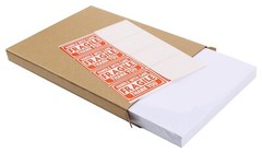 200-20000 Half Sheet Address Shipping Labels 2 Per Sheet 8.5×5.5 Self Adhesive