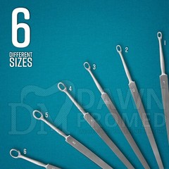 Fox Dermal Curettes Dermatology 1mm – 6mm ENT Instruments German Grade
