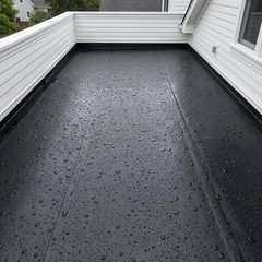 Pushglossy 30 ft x 20 Inches Epdm Rubber Roofing 30 X 20 Inches, Black
