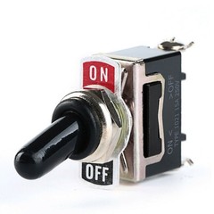 5Pcs Waterproof Toggle Switch w/ Cap SPST On-Off Heavy Duty for Car Boat Auto
