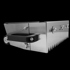 31.5in Adjustable Notched Trowel Mortar Comb With Wheels Tile Leveler ，Triangula