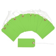 1,000 Green Tags 4 3/4″ x 2 3/8″ Size 5 Inventory Hang Tag Strung with String