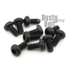 M2 x 4mm, Socket Button Head Screws, 10.9 Steel, Black