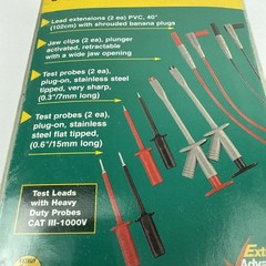 Extech TL810: Electrical Test Lead Kit 8-piece double insulated test lead kit