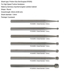 Wave Dental Carbide Surgical Burs FG SURG 2 4 557 557L 702 Long Shank High Speed