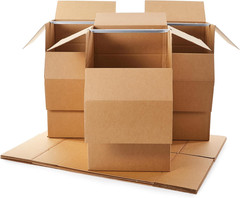 Sturdy Wardrobe Moving Boxes with Hanger Bar for Packing Clothes, Easy to Assemb
