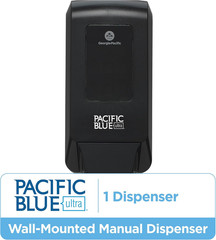 (53057) Pacific Blue Ultra Manual Push Soap Dispenser, Wall Mounted, Easy to Ins