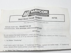 Maytag Maycor RA43714-10 Ice Maker Module – NEW Surplus!
