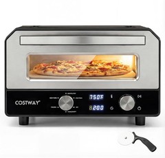 1700W Electric Pizza Oven Indoor 6 Presets & 2-Min Rapid Baking Heats up to 750℉